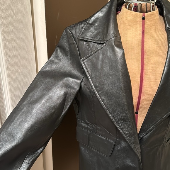 Guess Leather Blazer Size XL - Picture 2 of 5